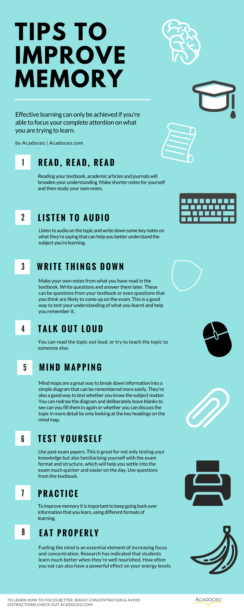 Tips To Improve Memory Infographic Facts