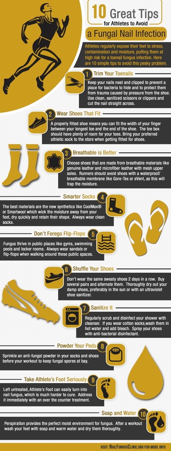 10 Great Tips For Athletes To Avoid A Fungal Nail Infection 10 Great Tips For Athletes To Avoid A Fungal Nail Infection