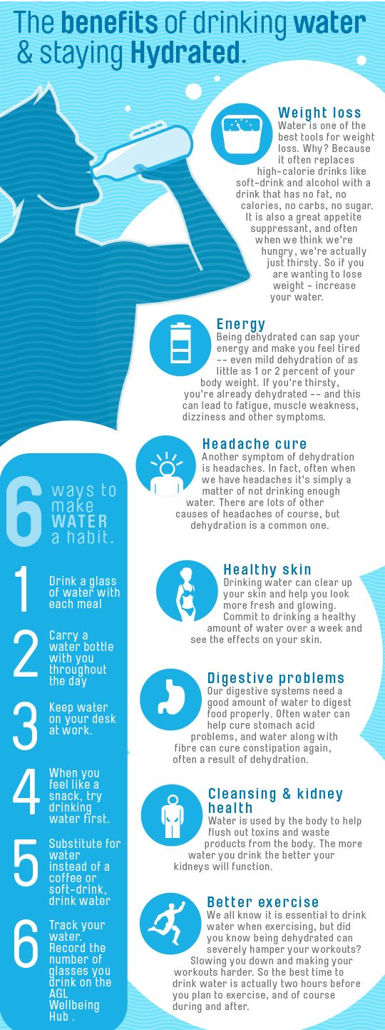 The Benefits Of Drinking Water & Staying Hydrated - Infographic Facts